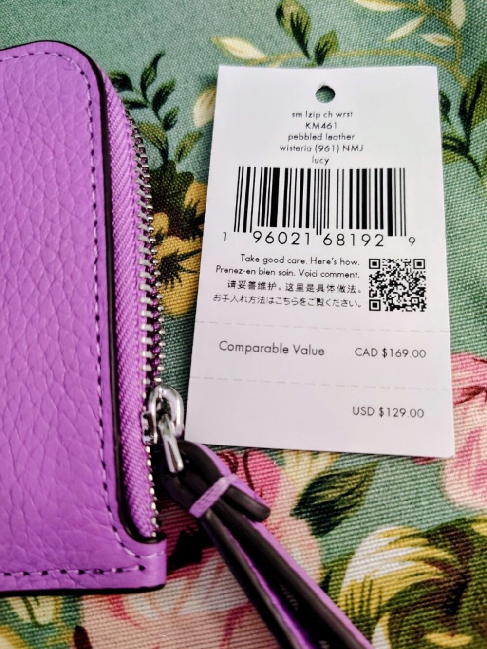 Kate Spade Lavender Wristlet Wallet NWT $129 - Picture 10 of 14